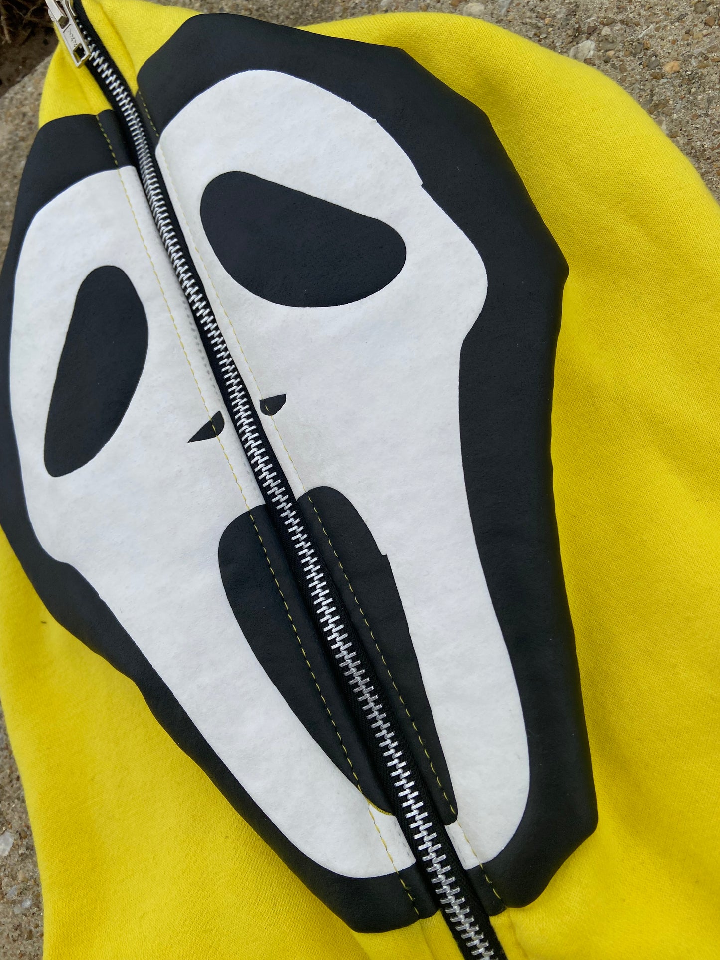 "No Strings Attached" Yellow Full Zip Hoodie