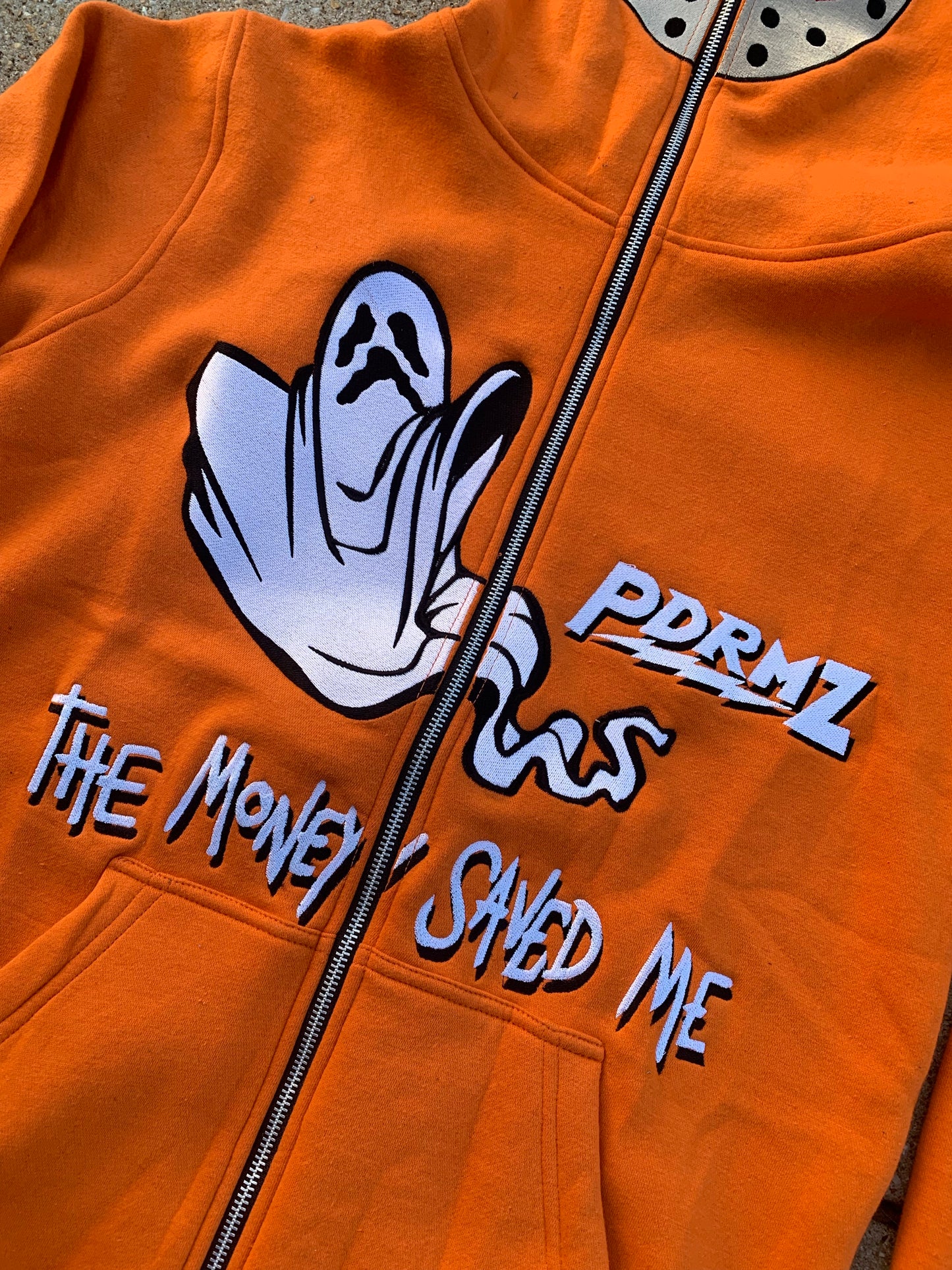 *FINAL RESTOCK* “The Money Saved Me” Orange Full-Zip Hoodie