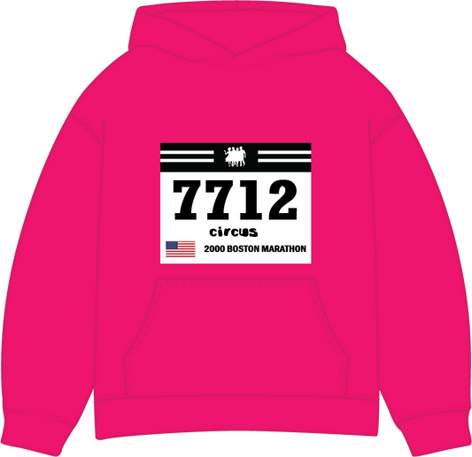 Marathon Bib Heavyweight Pink Hoodie (COMING SOON)