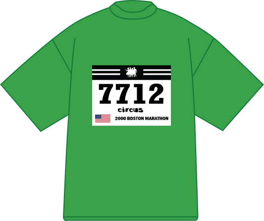 Marathon Bib Green Heavyweight Tee (COMING SOON)