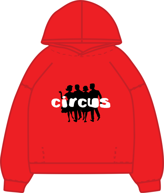 Circus Oversized Red Hoodie