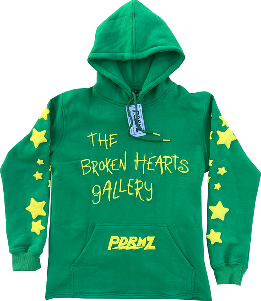 “Broken Hearts Gallery” Green Pullover Hoodie