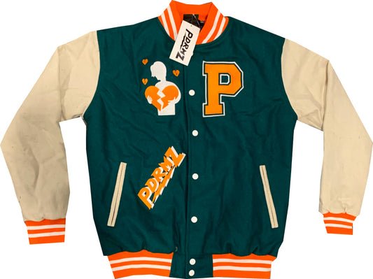 "Only Money Makes Cents" Two-Tone Varsity Jacket