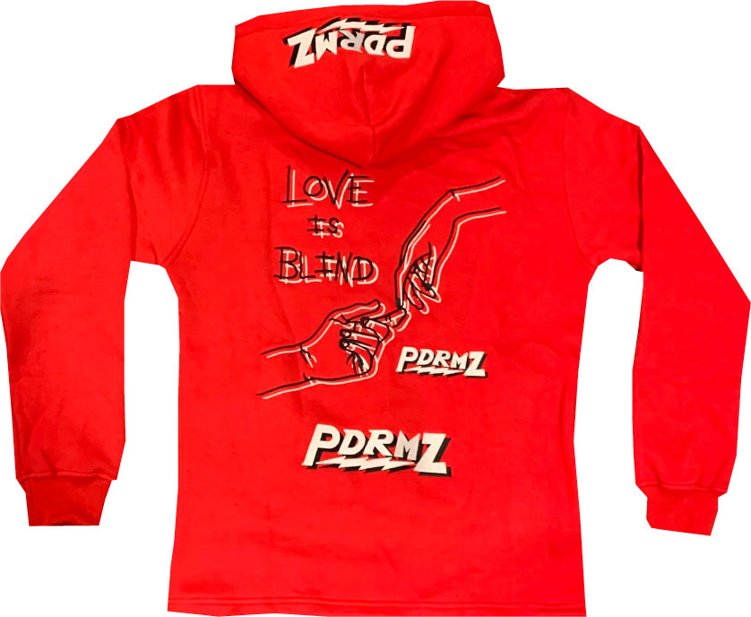 "Who Needs Love?" Red Pullover Hoodie