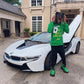 “Whats Real & What's Fake” Green Pullover Hoodie