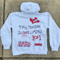“No More Boring Art” White Pullover Hoodie