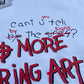 “No More Boring Art” White Pullover Hoodie
