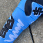 “Luck Is Not Real" Baby Blue Graffiti Puffer Jacket