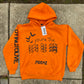 "Same Old Song" Orange Pullover Hoodie