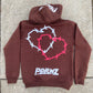 “Spider-Web” Brown Pullover Hoodie