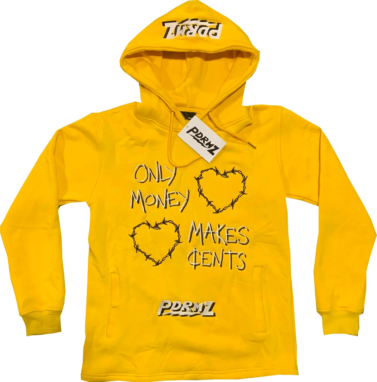 “Only Money Makes Cents” Yellow Pullover Hoodie