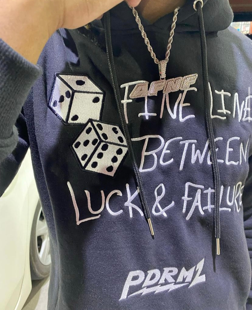 *FINAL RESTOCK* “Luck & Failure” Black Pullover Hoodie