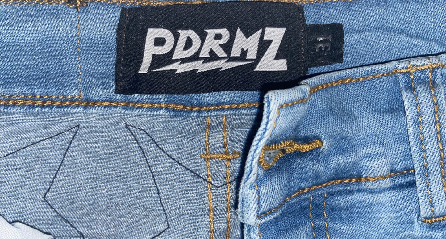 PDRMZ Men’s Stretch Skinny Star Denim