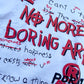 “No More Boring Art” White Pullover Hoodie