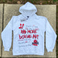 “No More Boring Art” White Pullover Hoodie