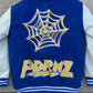 “Spider Web” Two-Tone Varsity Jacket