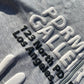 “6/25 Gallery” Grey Zip-Up Puff Print Hoodie