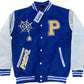 “Spider Web” Two-Tone Varsity Jacket